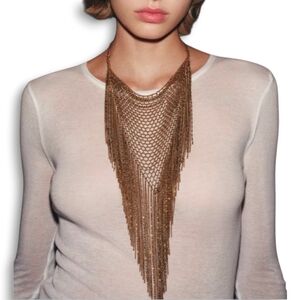 ZARA Fringe Bib Necklace